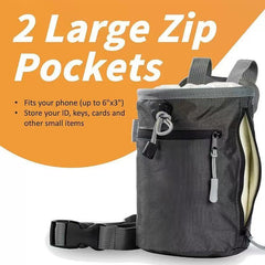 Two Stones rock climbing chalk bag with storage compartments